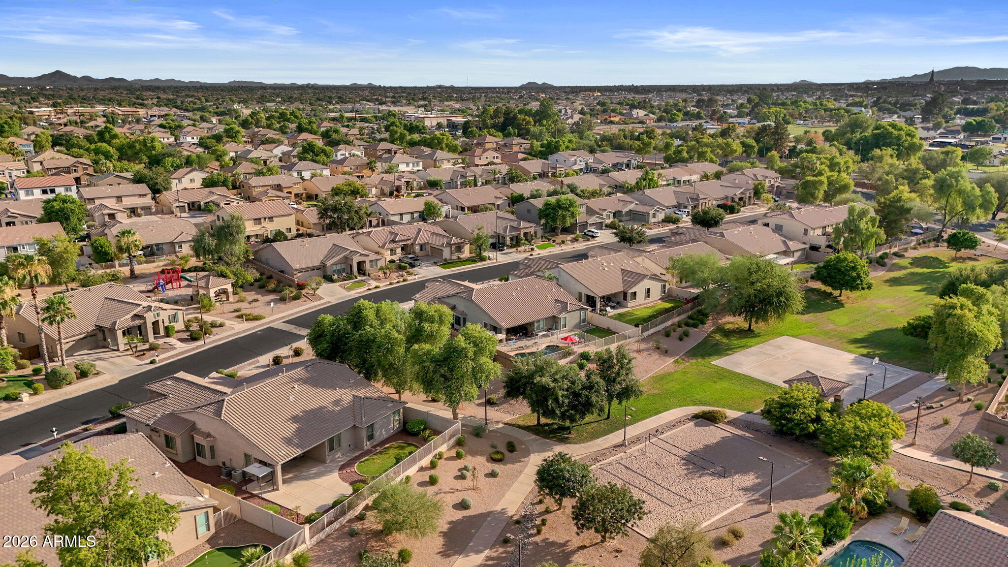3334 East Hopkins Road Gilbert, AZ 85295 - Photo 56 of 61 Community View behind the House
