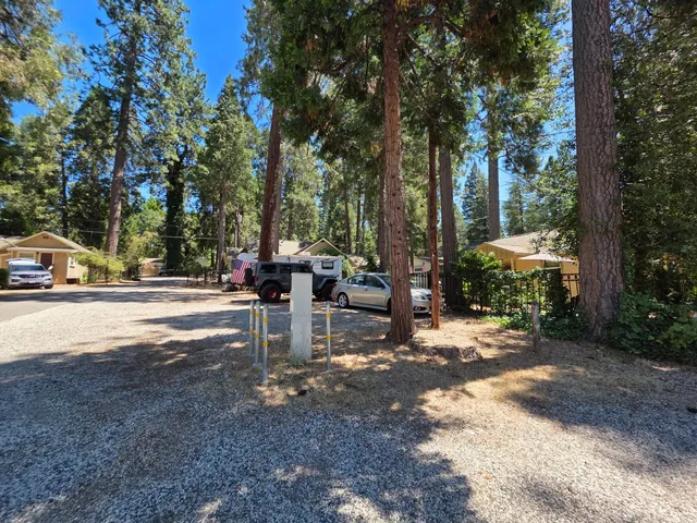 a view of street with trees