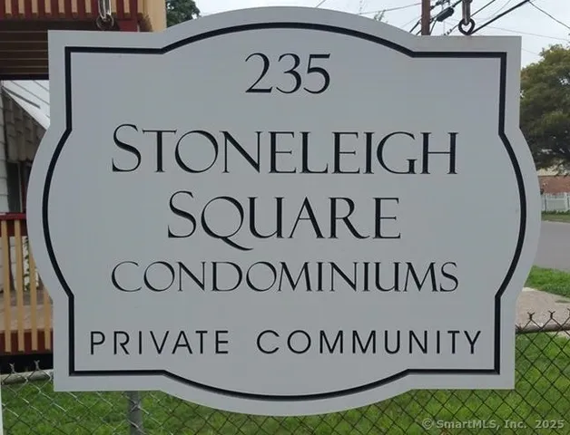 a view of a wooden sign