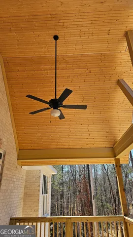 a view of ocean from a balcony