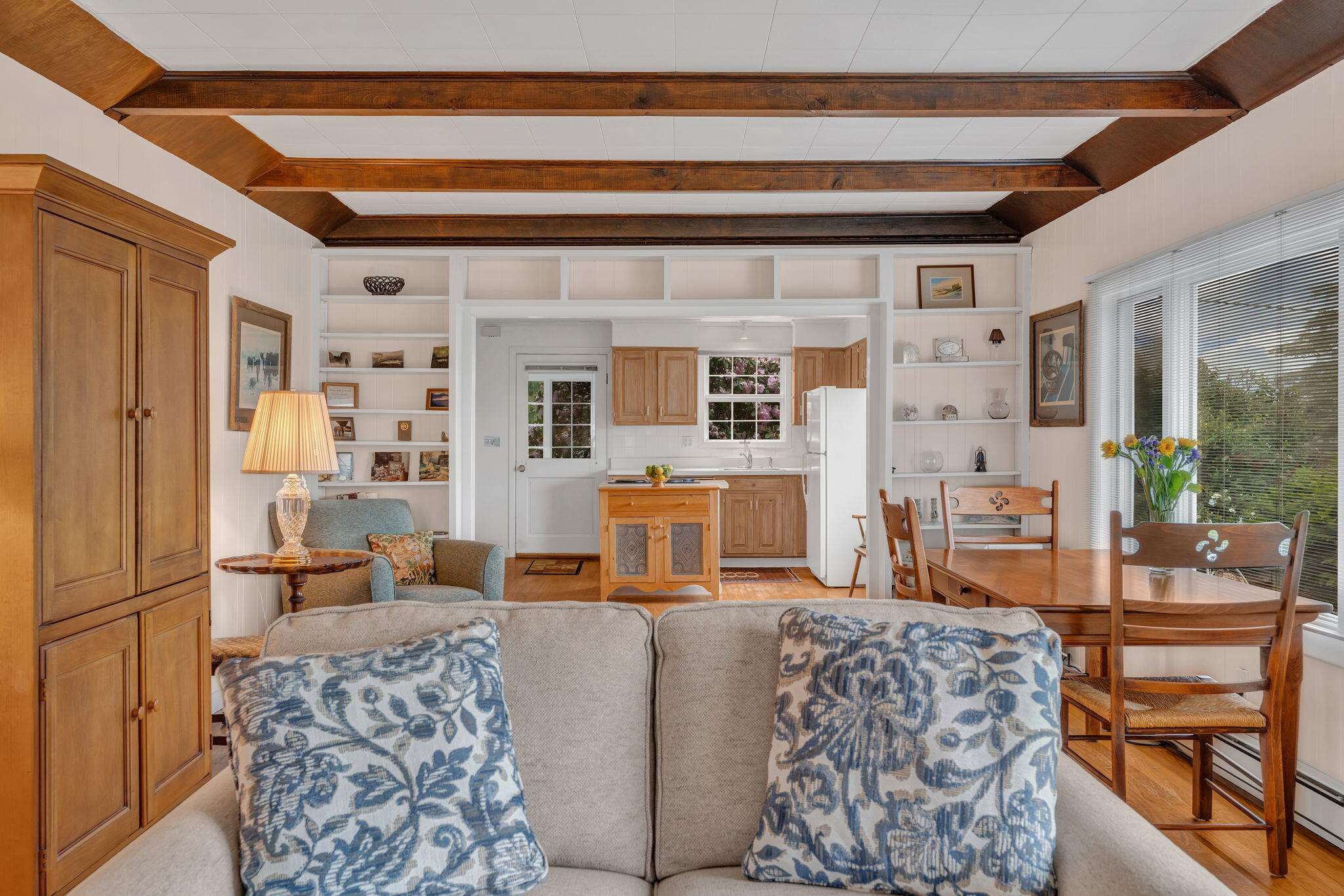 247 Island Road South Thomaston, ME 04858 - Photo 18 of 38 Exposed Beams In LIving Area