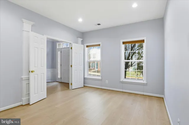 a view of an empty room