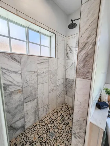 a view of a room with rack on the wall