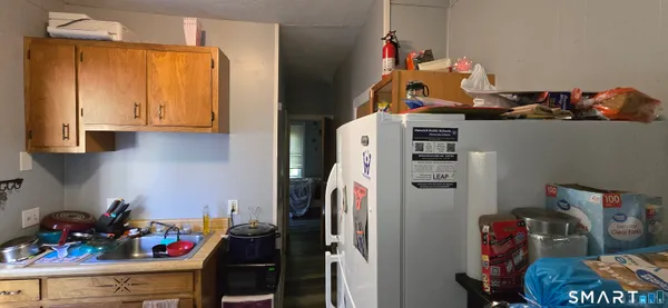 a room with storage and utility