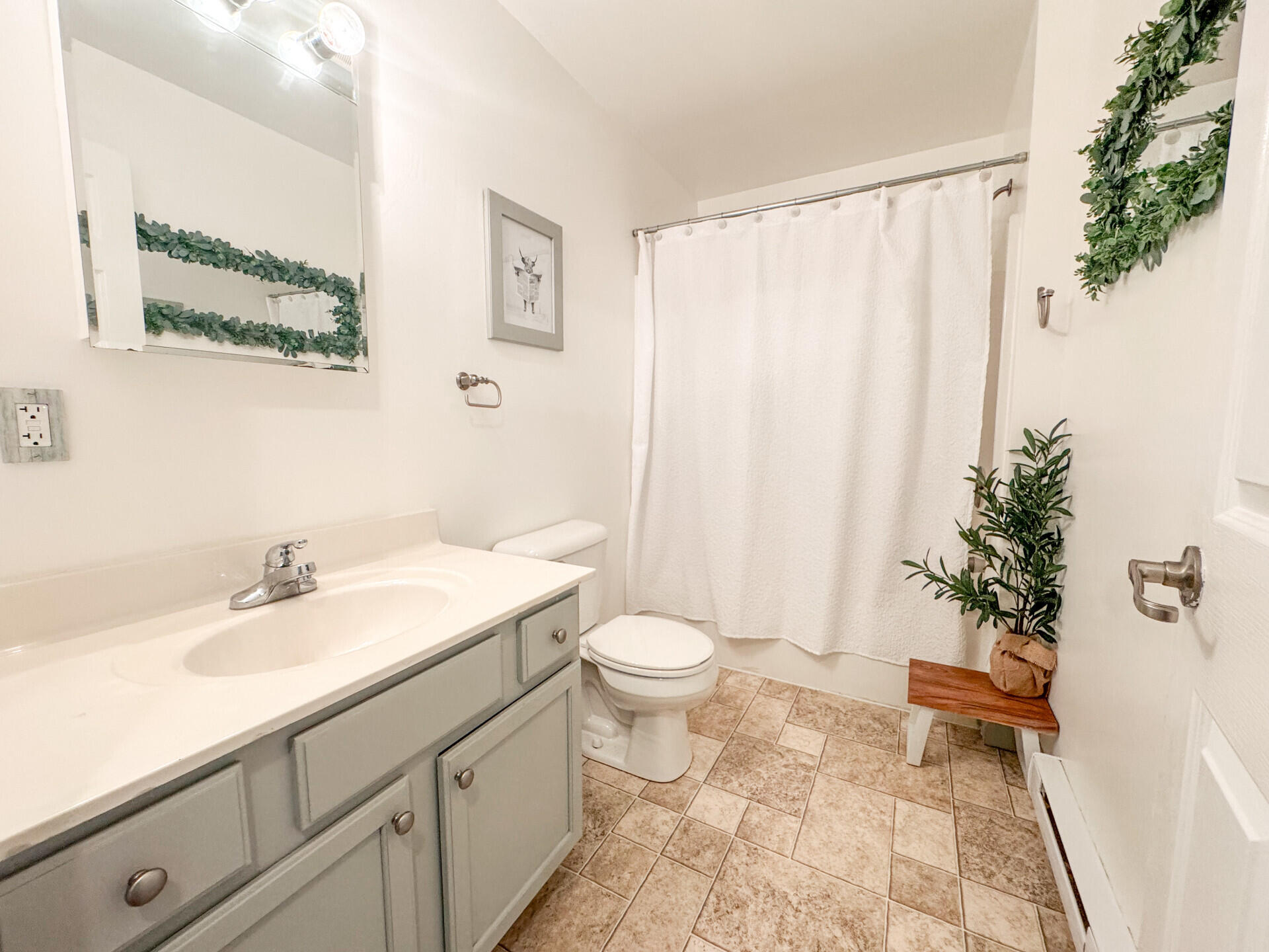 2236 Eagle Path Bushkill, PA 18324 - Photo 19 of 30 a bathroom with a sink a toilet and shower
