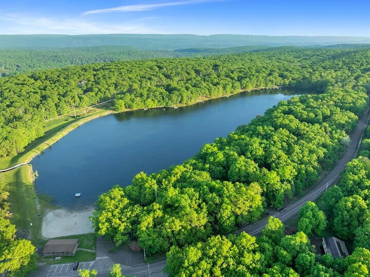 2236 Eagle Path Bushkill, PA 18324 - Photo 28 of 30 a view of a lake with a city