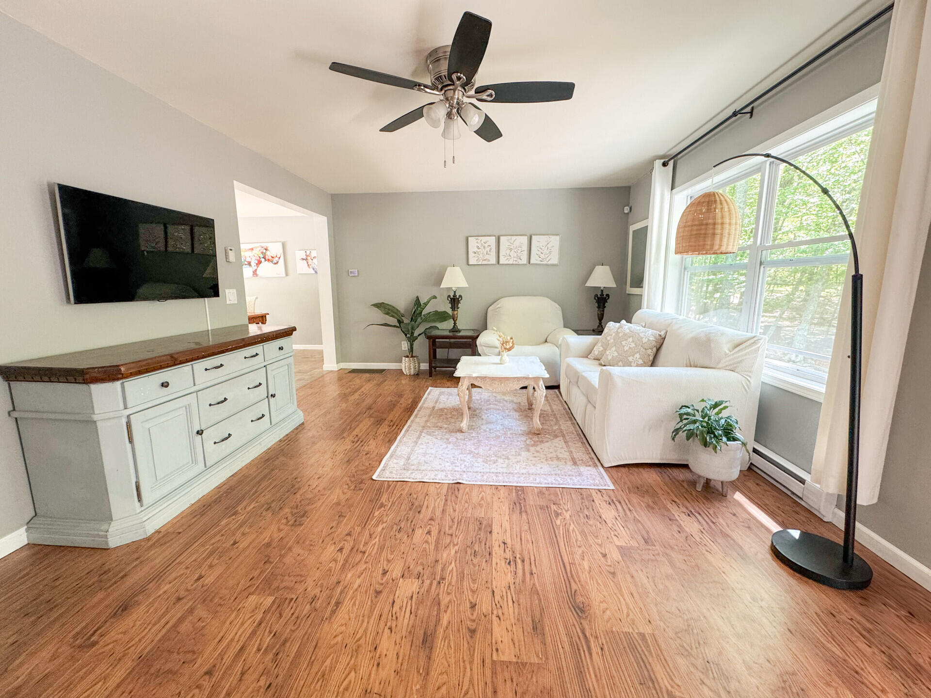 2236 Eagle Path Bushkill, PA 18324 - Photo 5 of 30 a living room with furniture and a flat screen tv