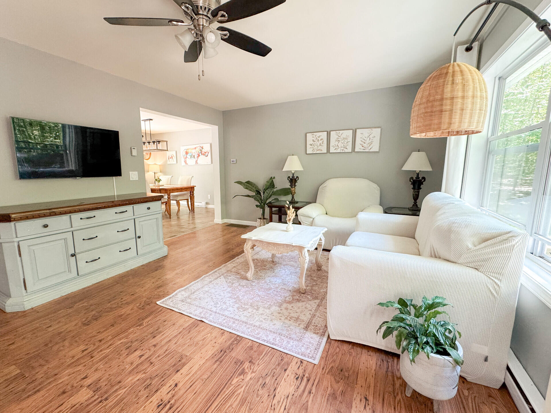 2236 Eagle Path Bushkill, PA 18324 - Photo 6 of 30 a living room with furniture fireplace and a flat screen tv