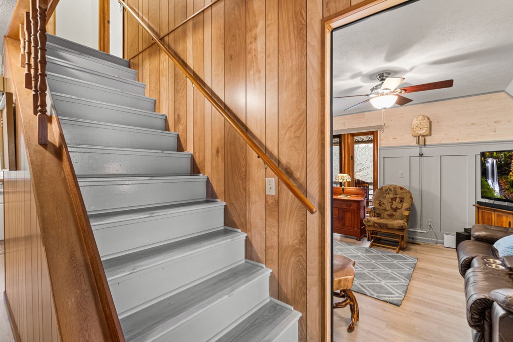 1721 Settlement Road Young Harris, GA 30582 - Photo 14 of 54 a view of entryway and hall with wooden floor
