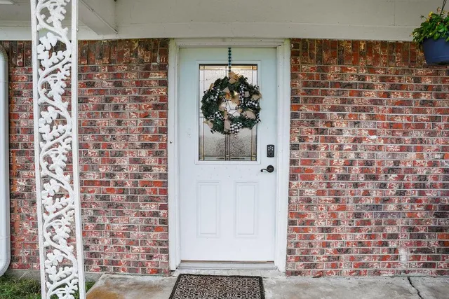 a view of a entryway door