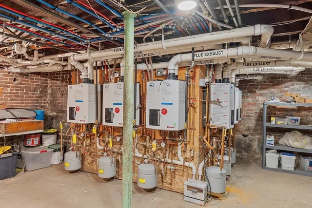 a view of storage and utility room