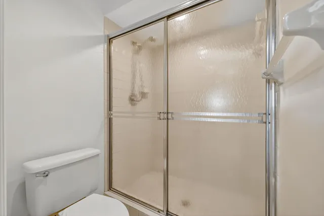 a view of small space with racks on the wall