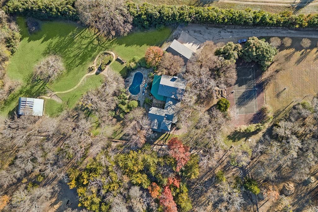 3580 Orr Road Fairview, TX 75002 - Photo 36 of 40 an aerial view of a house with a yard and lake view