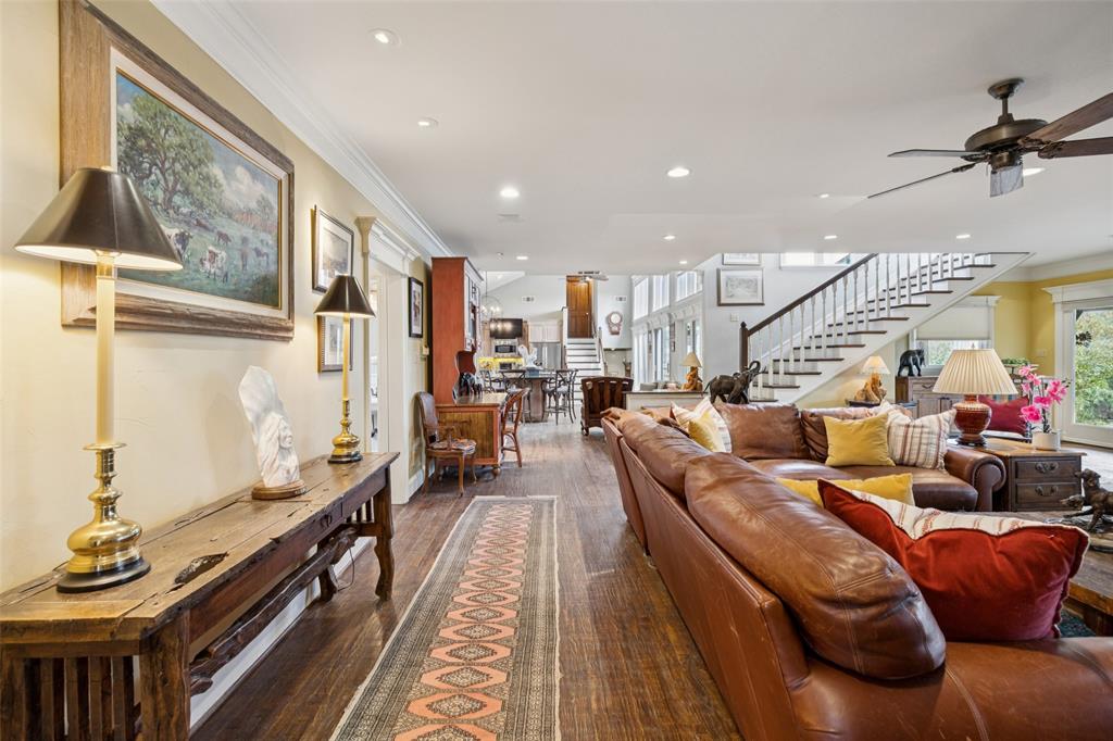 3580 Orr Road Fairview, TX 75002 - Photo 6 of 40 a living room with furniture and a chandelier