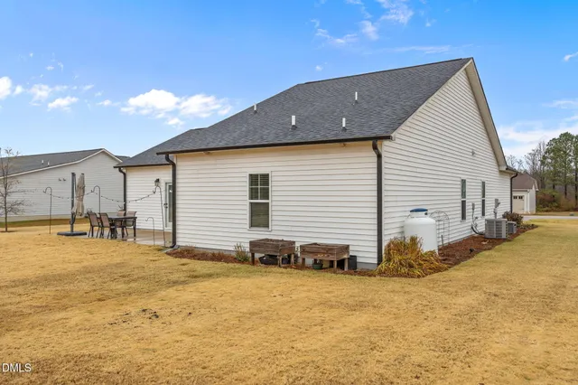 a backyard of a house