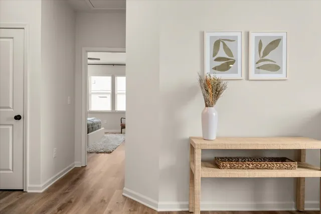 a view of front door of house