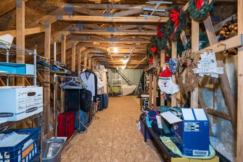 a view of storage and utility room
