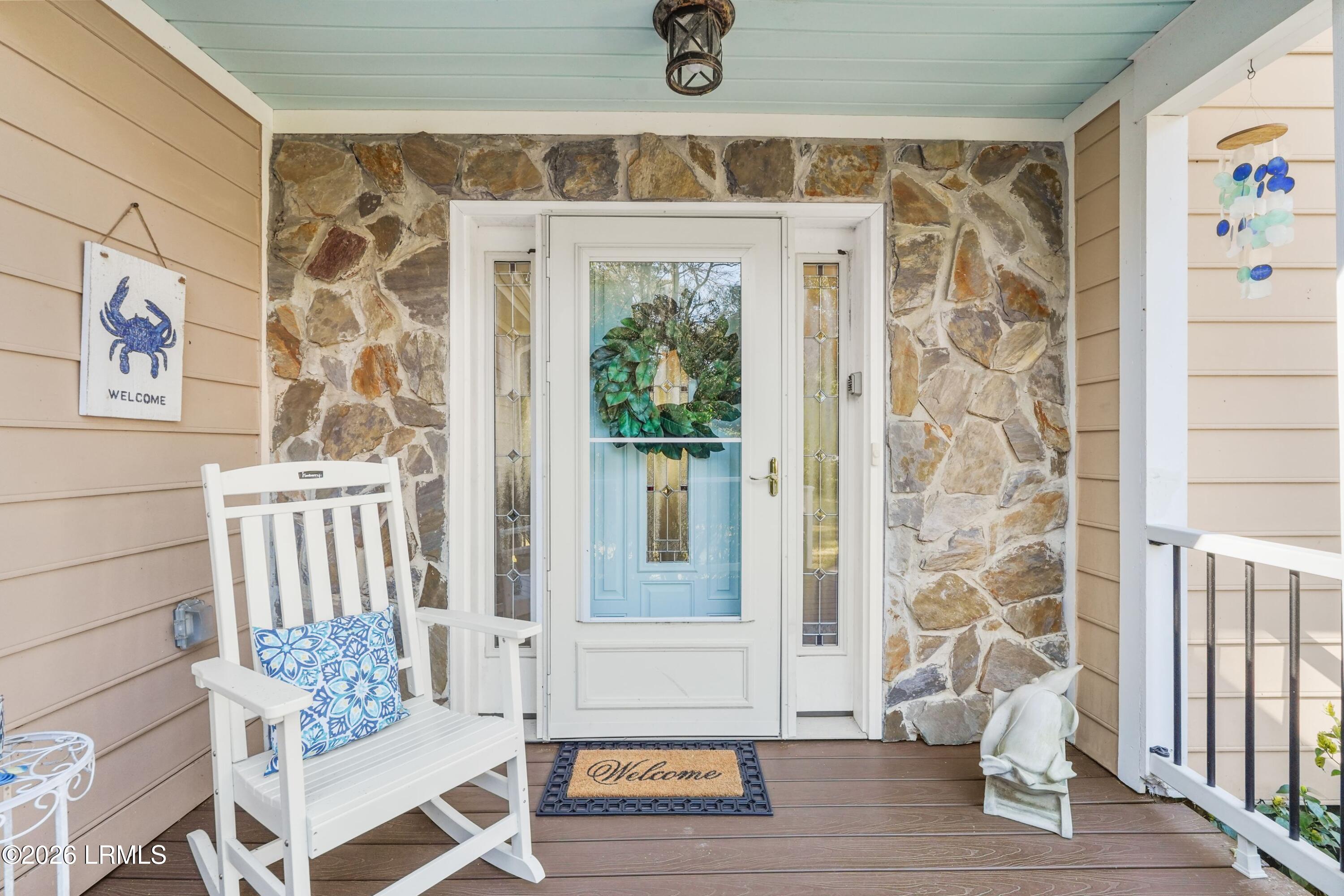 561 Sams Point Road Beaufort, SC 29907 - Photo 8 of 44 FRONT PORCH AND FRONT DOOR