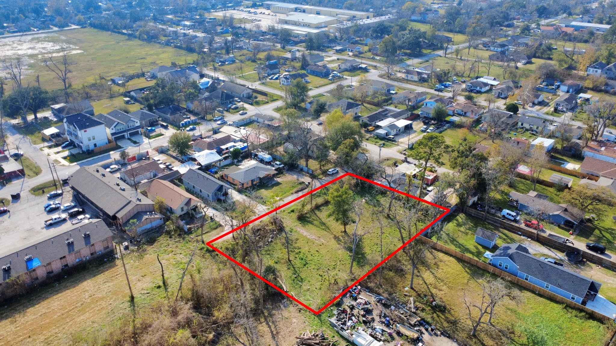 2609 Eva Street Houston, TX 77093 - Photo 20 of 22 an aerial view of a residential houses with outdoor space
