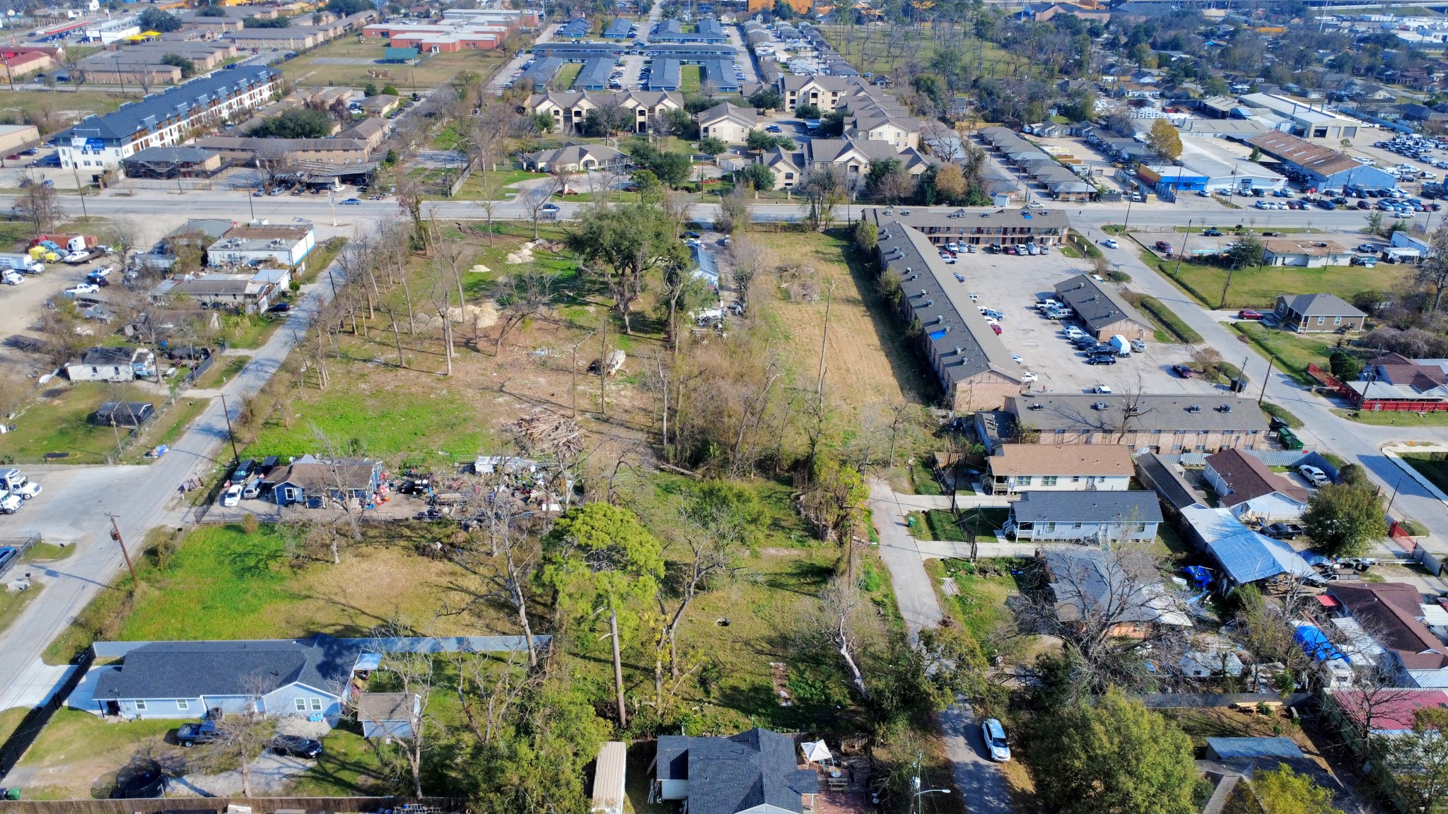 2609 Eva Street Houston, TX 77093 - Photo 2 of 22 an aerial view of residential houses with outdoor space