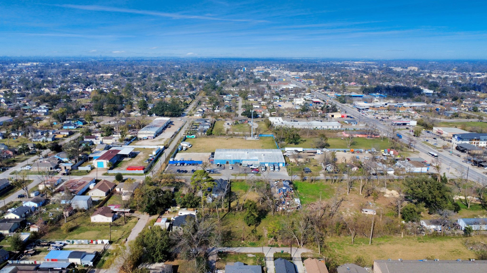 2609 Eva Street Houston, TX 77093 - Photo 7 of 22 an aerial view of a city with lots of residential buildings