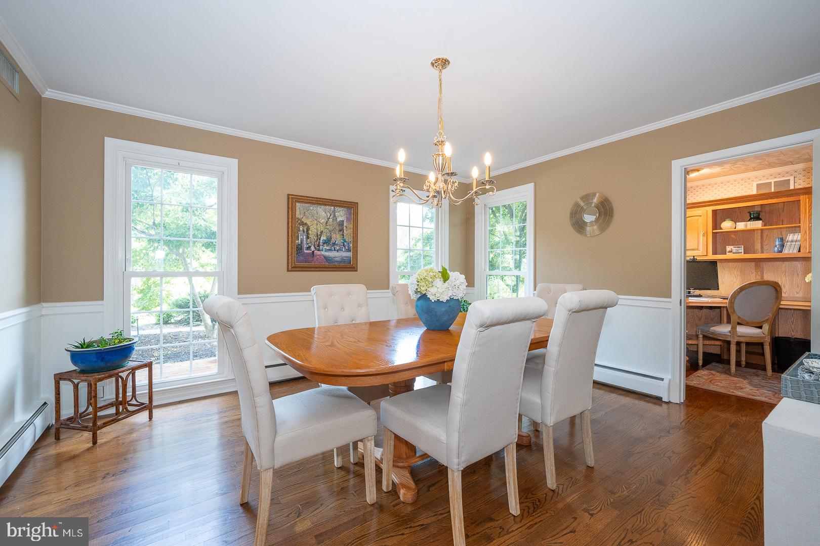 127 Kynlyn Road Wayne, PA 19087 - Photo 11 of 55 Formal Dining room with Floor to ceiling windows