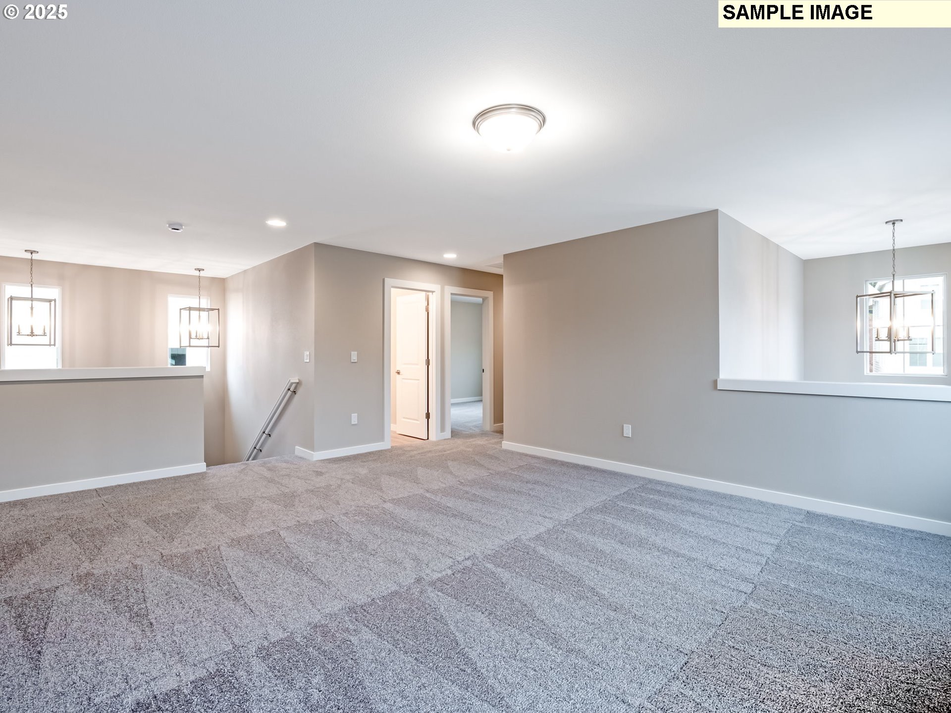 2151 Northeast Ridge Run Lane Estacada, OR 97023 - Photo 5 of 46 a view of an empty room with wooden floor and a window