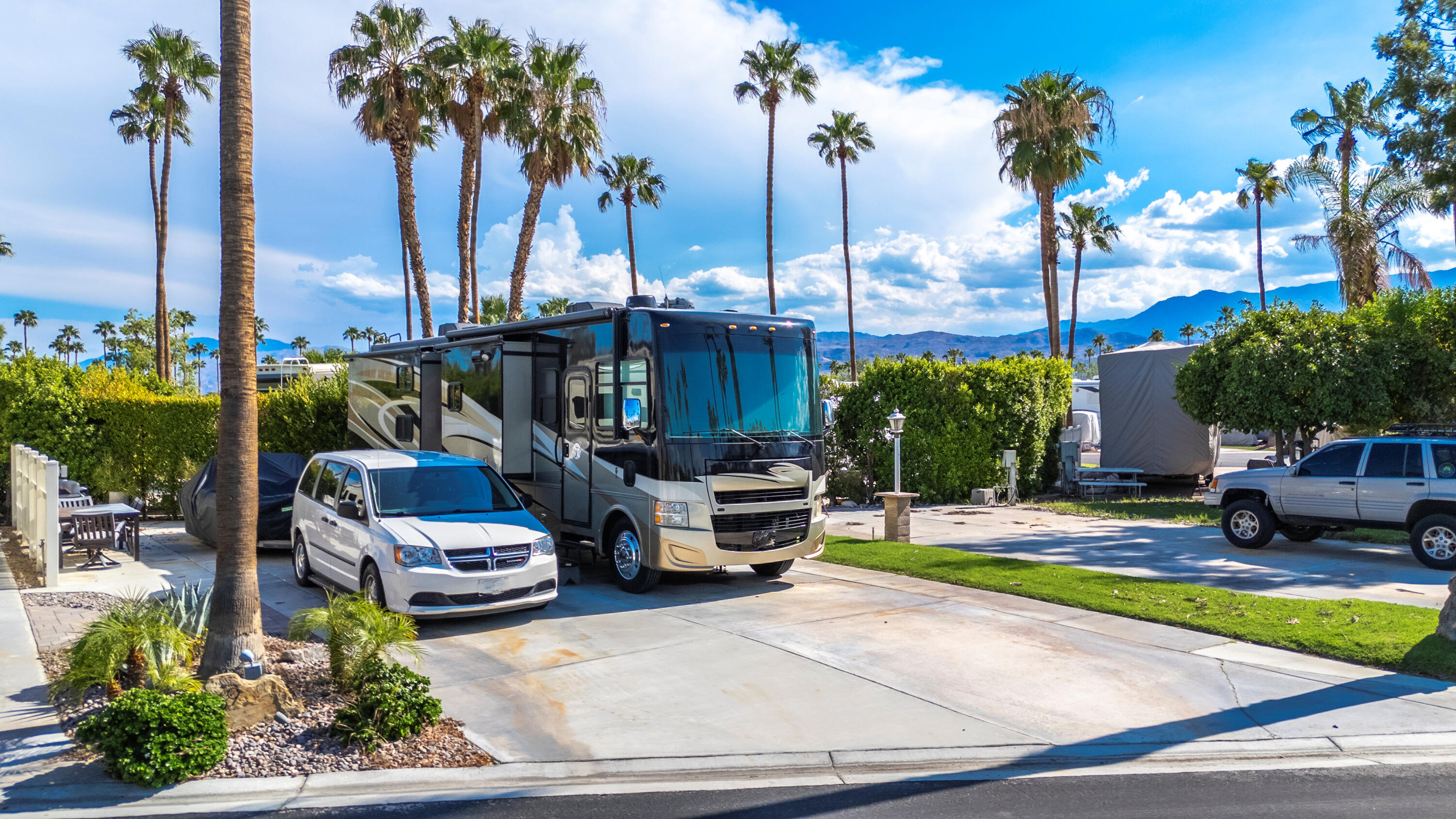 a view of a swimming pool with a lounge chairs