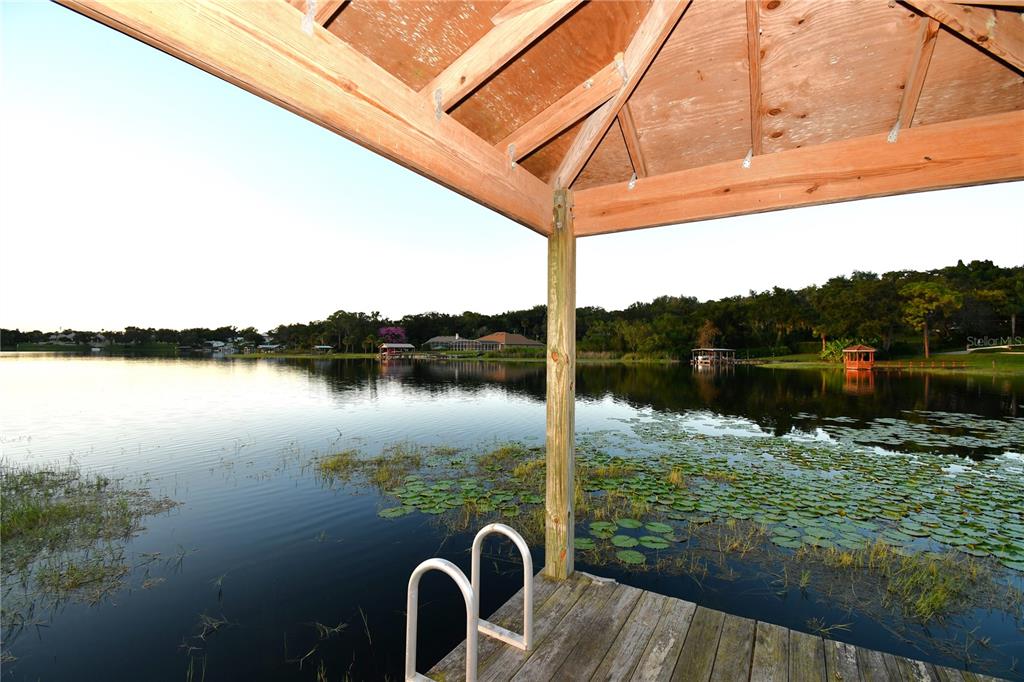 611 Old Eustis Road Mount Dora, FL 32757 - Photo 11 of 45 a view of a lake from a balcony