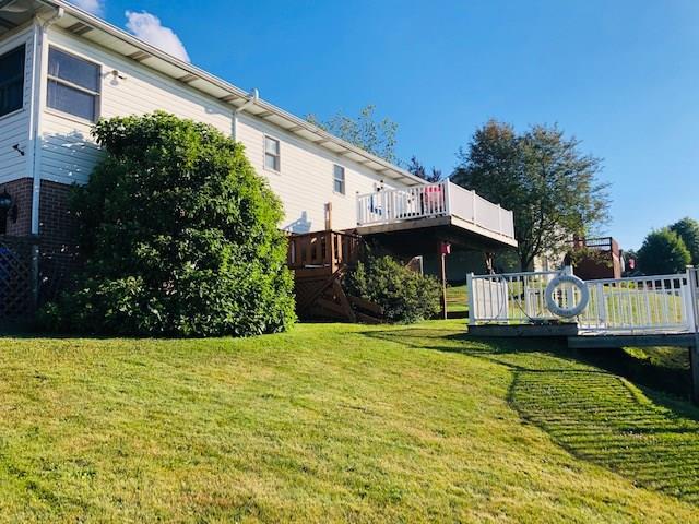 277 Holyoke Road Butler, PA 16001 - Photo 23 of 24 Back yard with rear deck and pool area