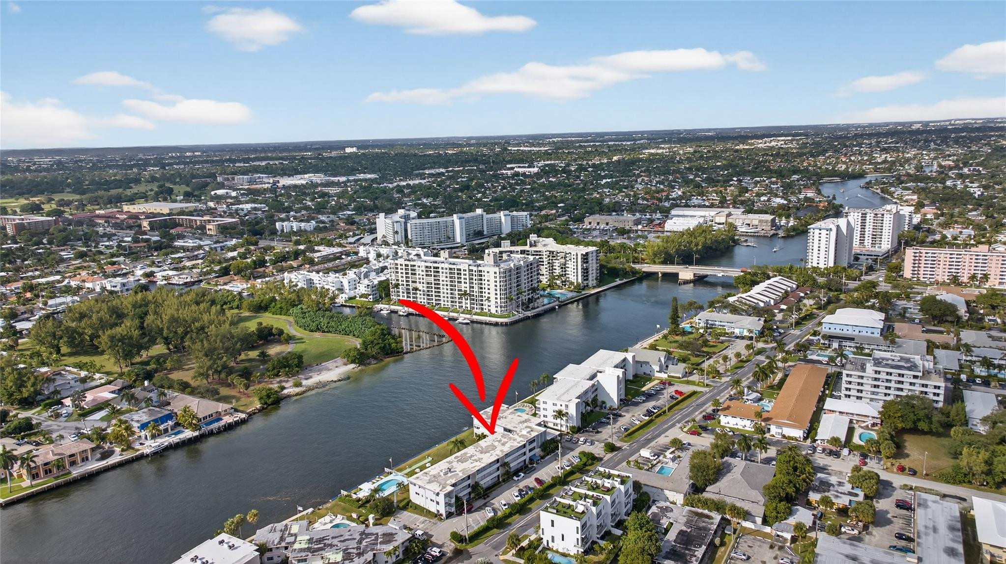 1001 North Riverside Drive, Unit 305 Pompano Beach, FL 33062 - Photo 4 of 44 an aerial view of a city