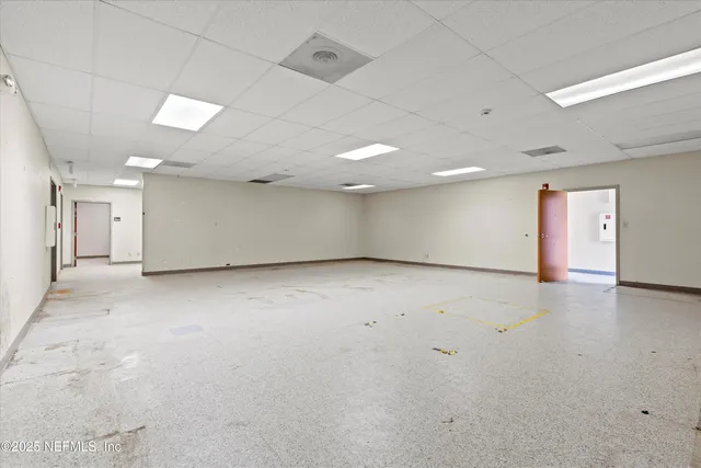 an empty room with a empty space