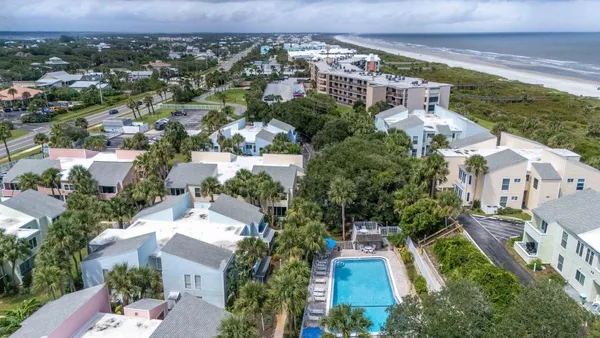 an aerial view of multiple house