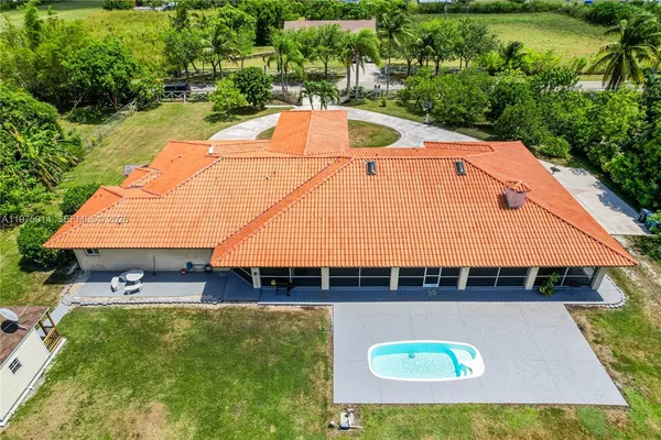 a view of swimming pool from a room