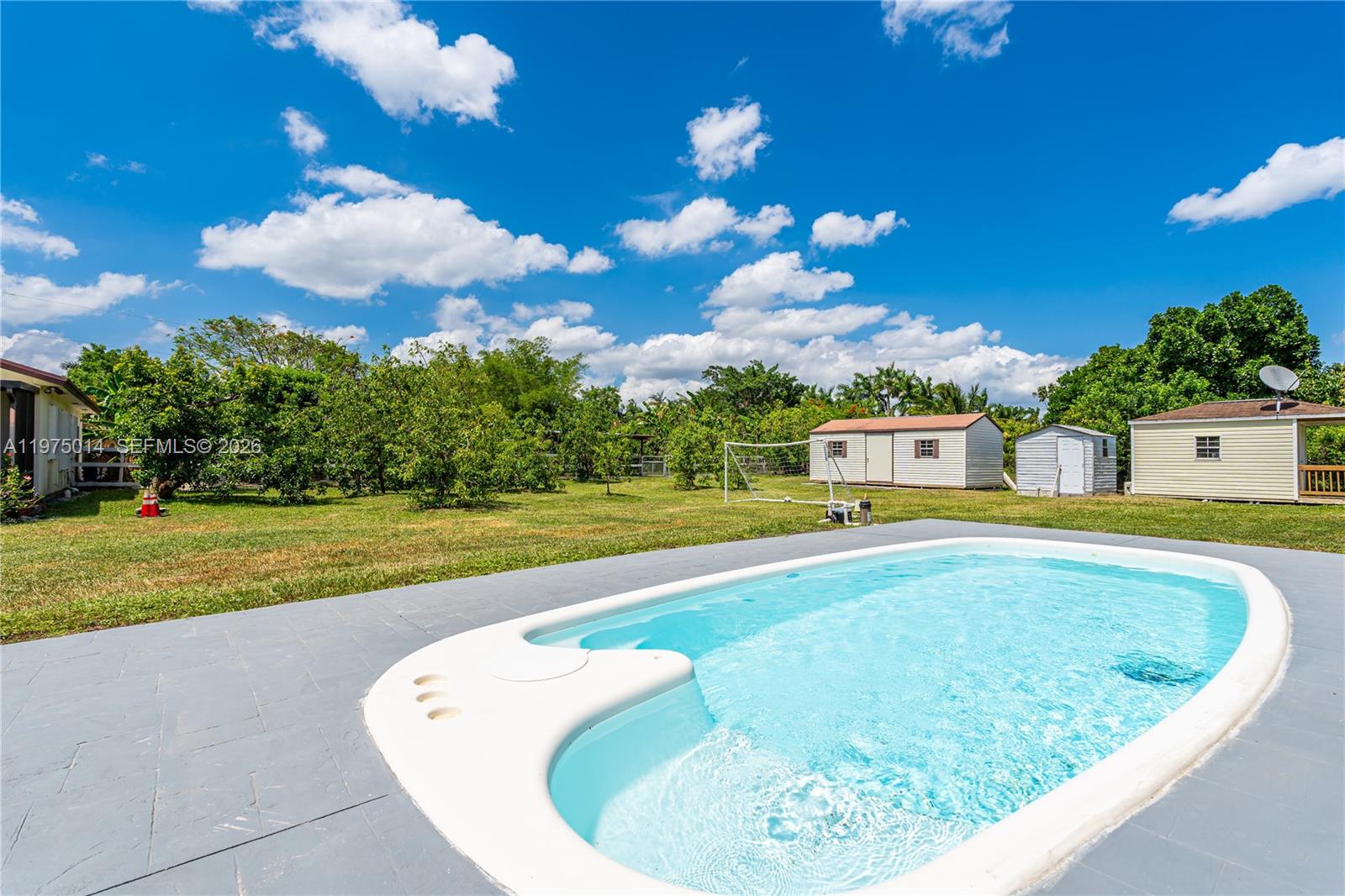20825 Southwest 242nd Street Homestead, FL 33031 - Photo 46 of 52 a view of a swimming pool with a yard
