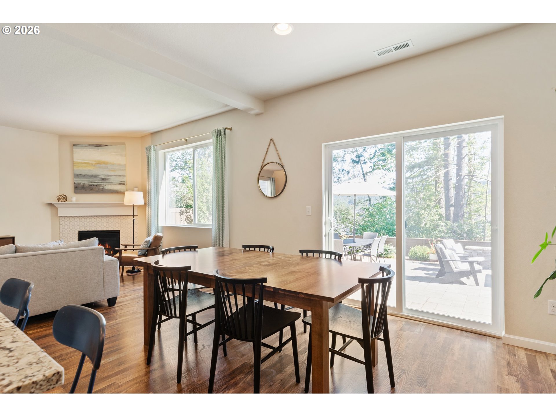 16185 Northwest Liberty Street Portland, OR 97229 - Photo 13 of 33 a view of a dining room with furniture and a large window