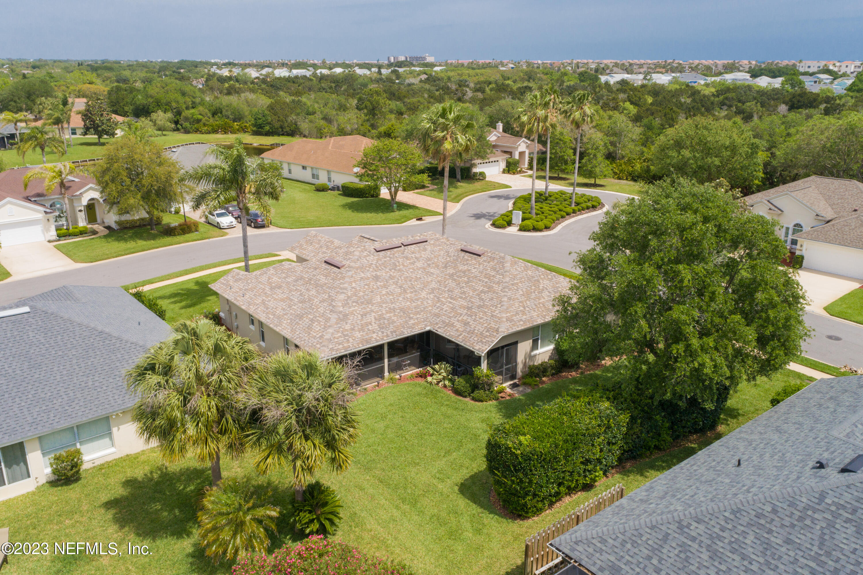 293 San Nicolas Way St. Augustine, FL 32080 - Photo 22 of 51 an aerial view of residential houses with outdoor space and swimming pool