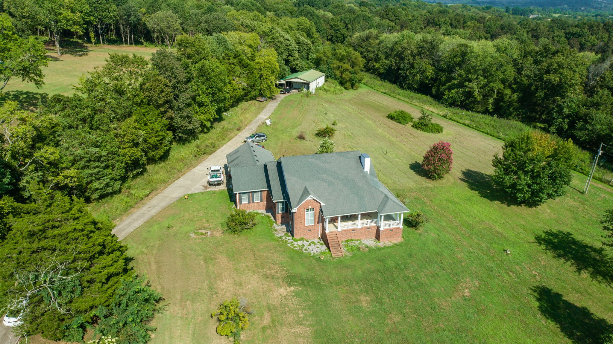 1985 Linwood Road Watertown, TN 37184 - Photo 18 of 57 an aerial view of a house with outdoor space pool seating area and yard