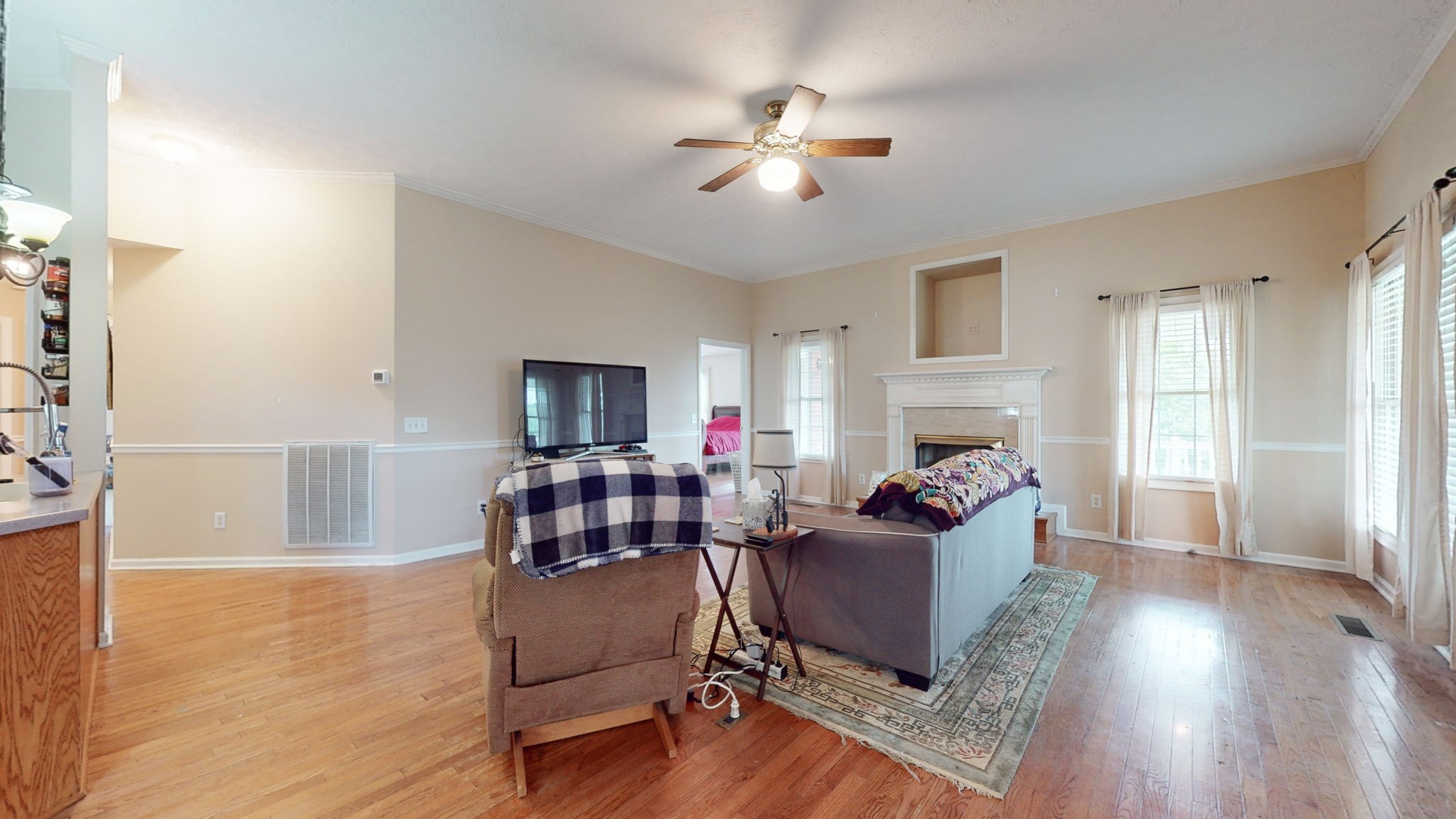 1985 Linwood Road Watertown, TN 37184 - Photo 35 of 57 a living room with furniture and a wooden floor