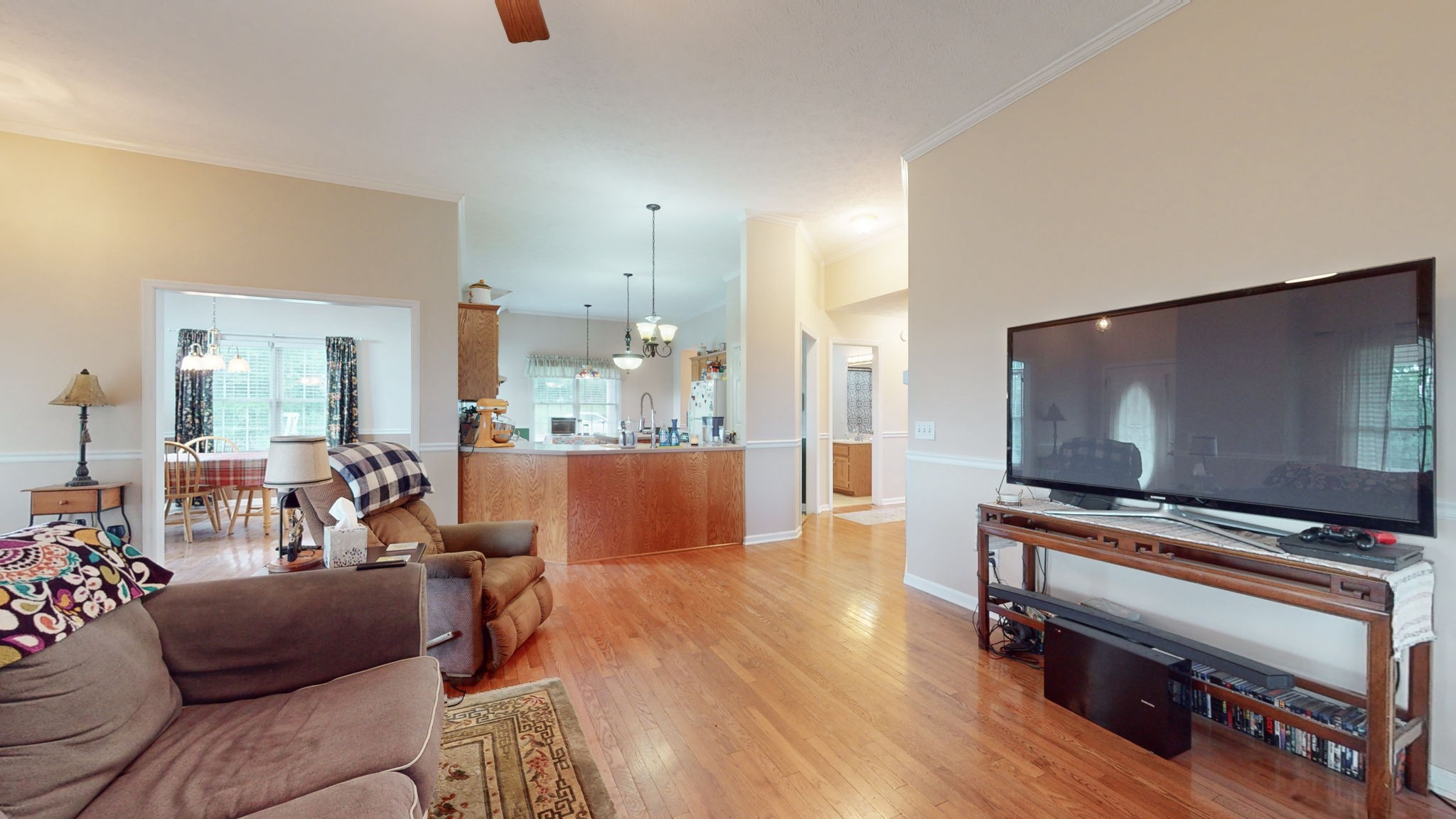 1985 Linwood Road Watertown, TN 37184 - Photo 37 of 57 a living room with furniture and a flat screen tv