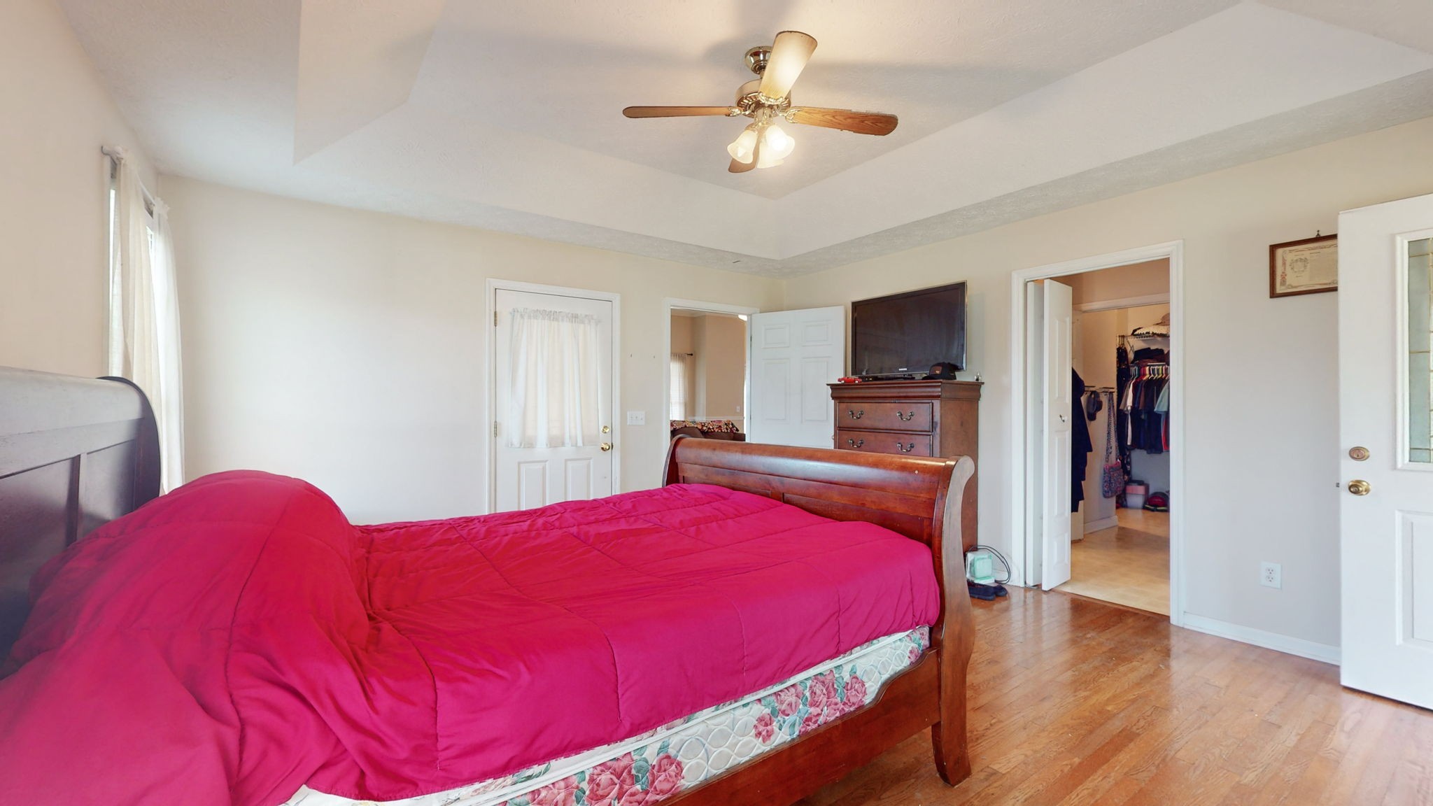 1985 Linwood Road Watertown, TN 37184 - Photo 46 of 57 a bedroom with a bed and a flat screen tv