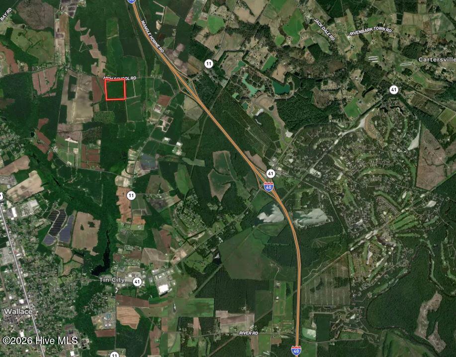 26-acres High School Road Teachey, NC 28464 - Photo 23 of 23 Aerial Extended