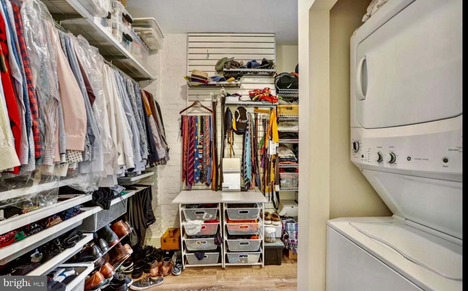 726 3rd Street Northeast Washington, DC 20002 - Photo 24 of 41 a view of walk in closet with clothes and shoes
