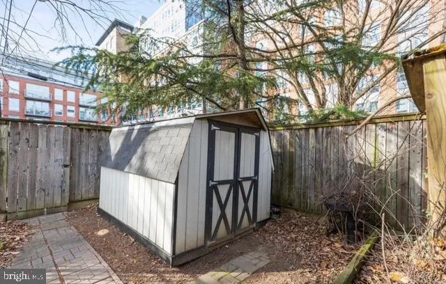 a view of a wrought iron fences in front of house