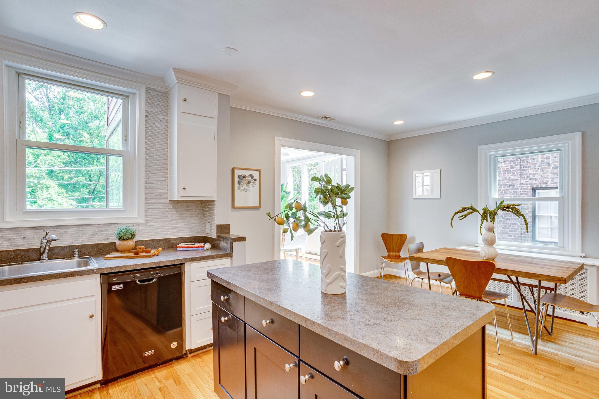 1563 44th Street Northwest Washington, DC 20007 - Photo 10 of 46 Kitchen island & DR