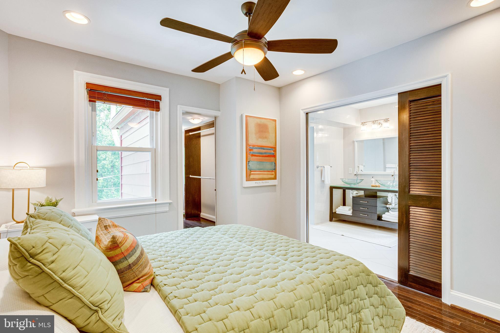 1563 44th Street Northwest Washington, DC 20007 - Photo 18 of 46 Bedroom 2: ensuite with walk in closet and den/off