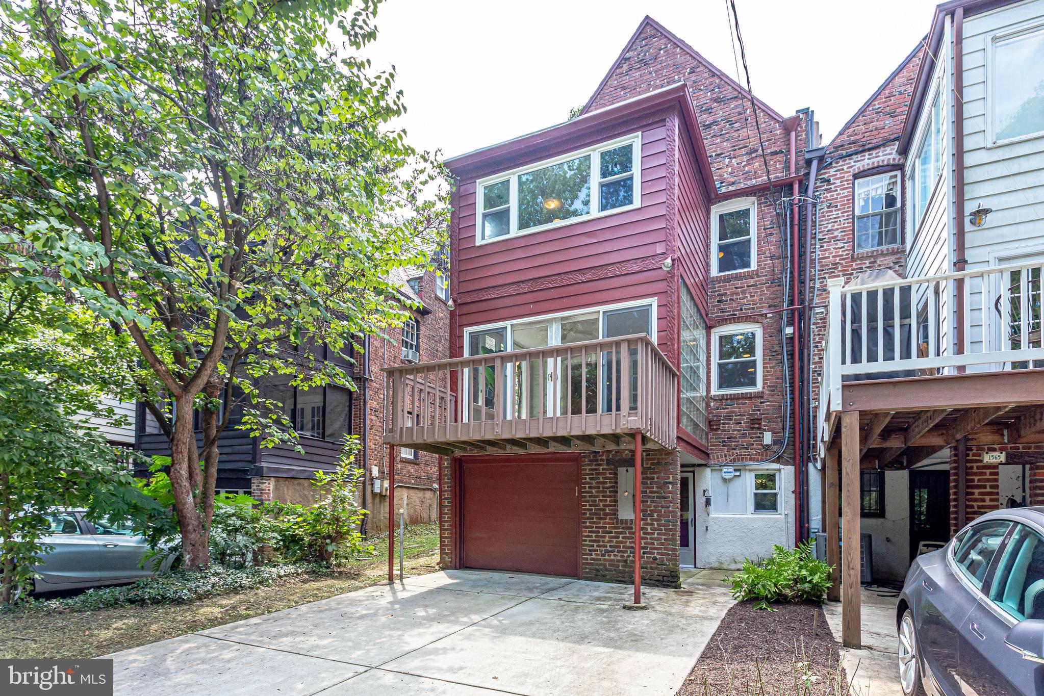 1563 44th Street Northwest Washington, DC 20007 - Photo 40 of 46 Rear parking pad and deck