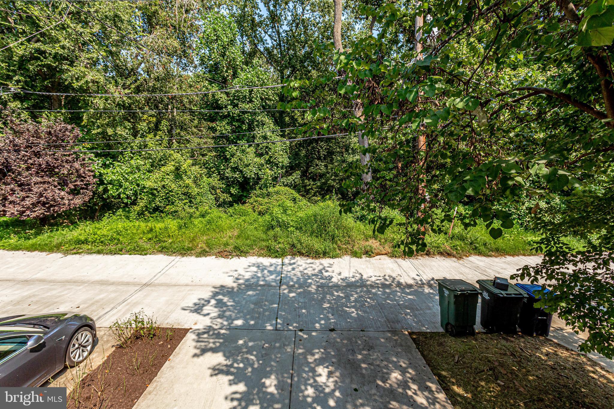 1563 44th Street Northwest Washington, DC 20007 - Photo 44 of 46 Rear parking pad w/alley access; park/trees beyond