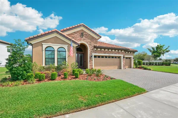 a view of a terrace with skyline