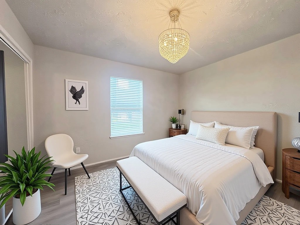 12715 Middlesbrough Lane Houston, TX 77066 - Photo 21 of 38 i1st bedroom-virtual staged